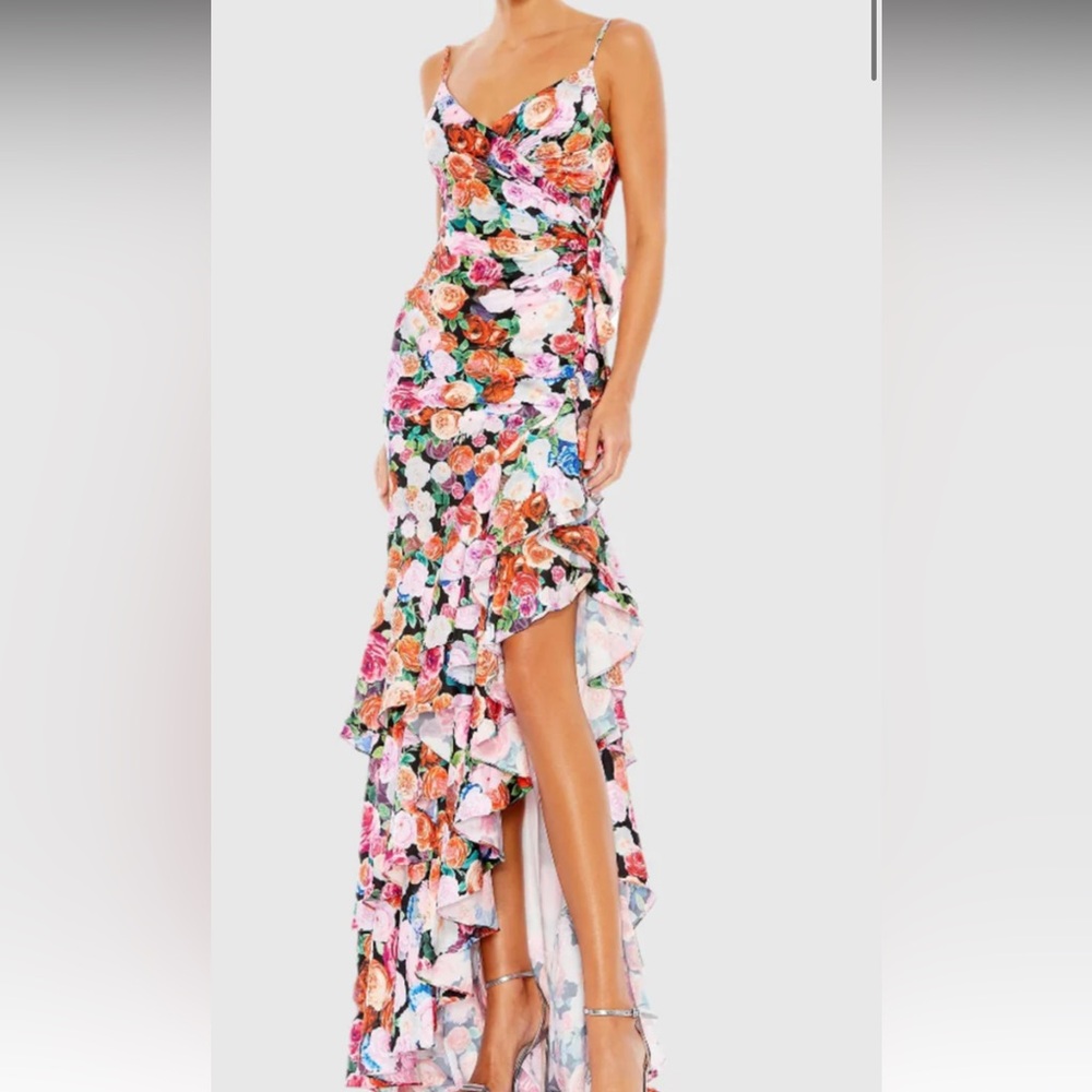 Mac Duggal Floral maxi dress style 68075